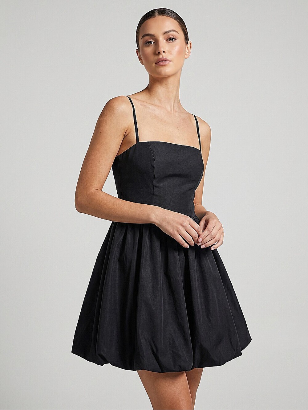 NWT! Altard State Black Spaghetti Strap Fit & Flare Dress